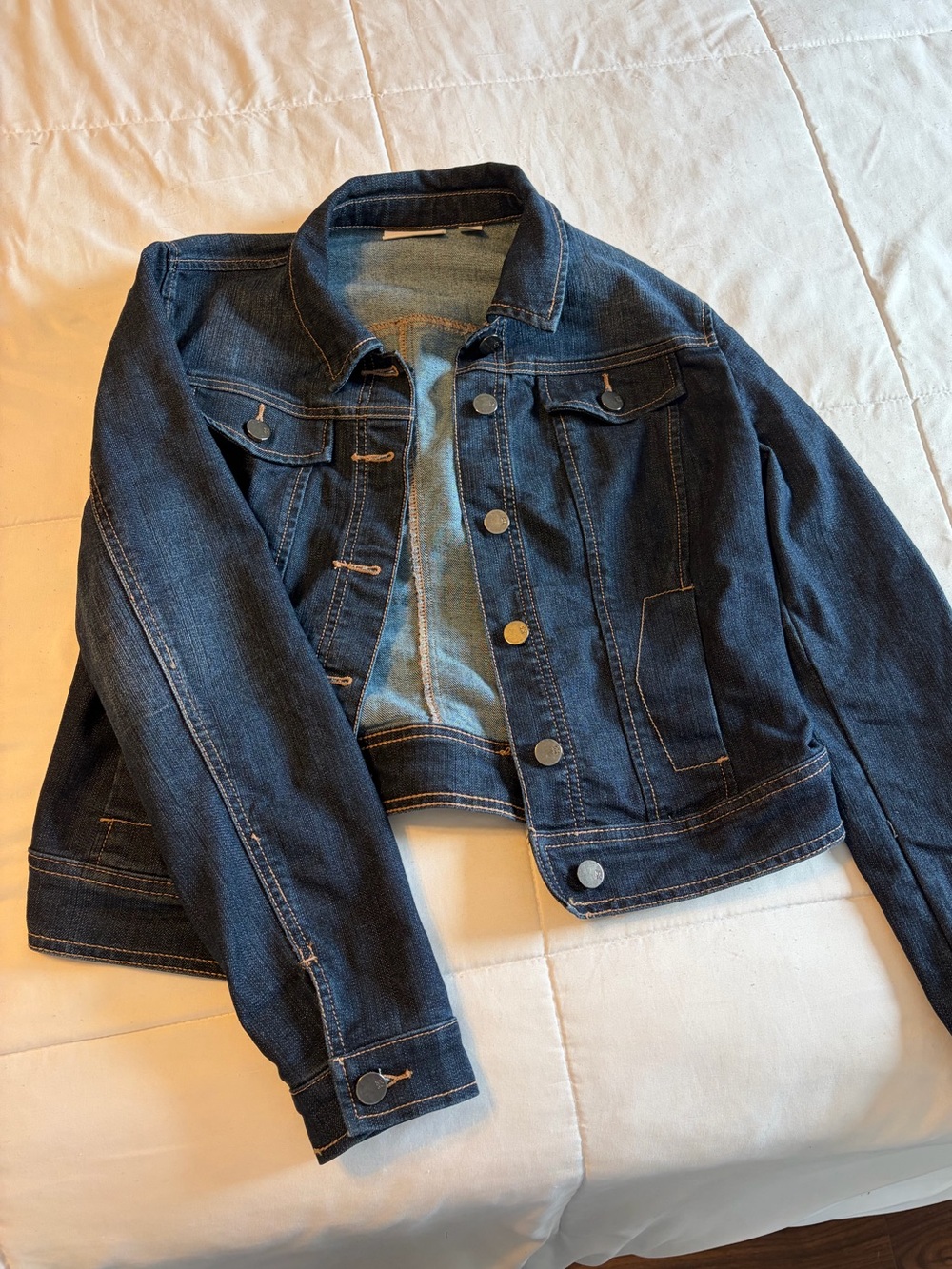 NY&C Classic Dark Blue Denim Jacket - Women's Small